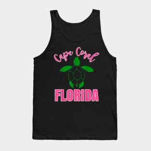 Cape Coral Florida Vacation Beach Family Group Turtle Tank Top